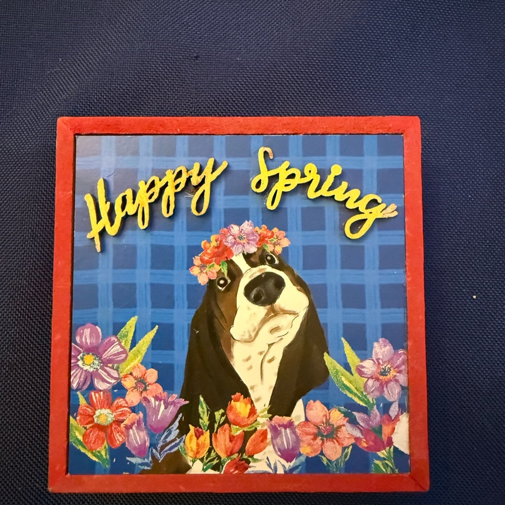 The Pioneer Woman Vibrant Dog and Flowers Decor